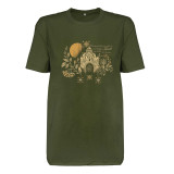 T-shirt z nadrukiem Pavlychko m.535 khaki wiskoza TM Jarosław T-shirt z nadrukiem Pavlychko m.535 khaki wiskoza TM Jarosław